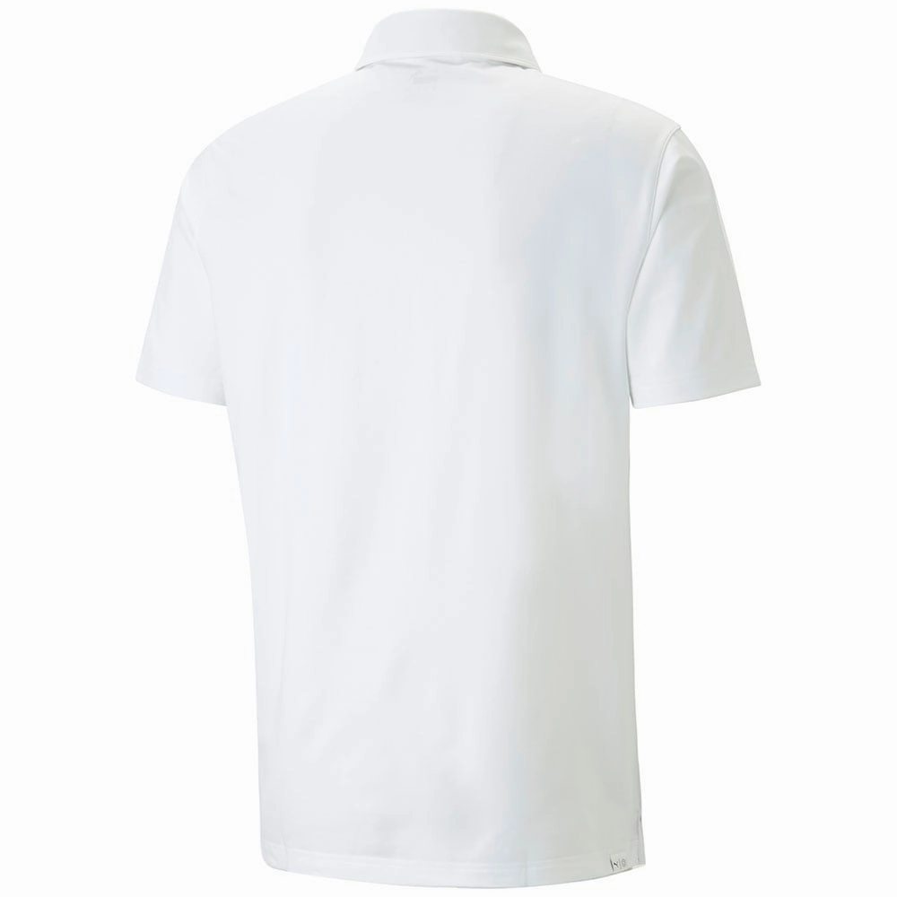 Good stretch Puma MATTR Grind Polo Shirt - Bright White/Heartfelt