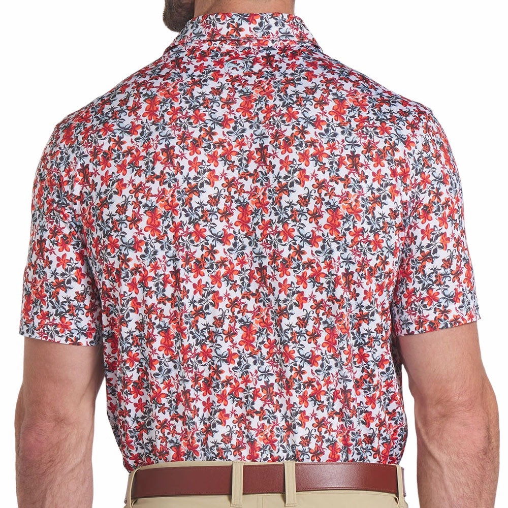 Puma MATTR Lillie Polo Shirt - Intense Red/Silver Sky simple design