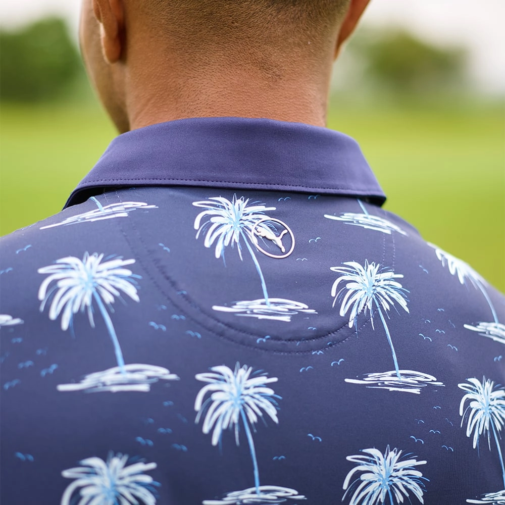 Puma MATTR Mirage Polo Shirt - Navy Blazer/Regal Blue Biodegradable Textile