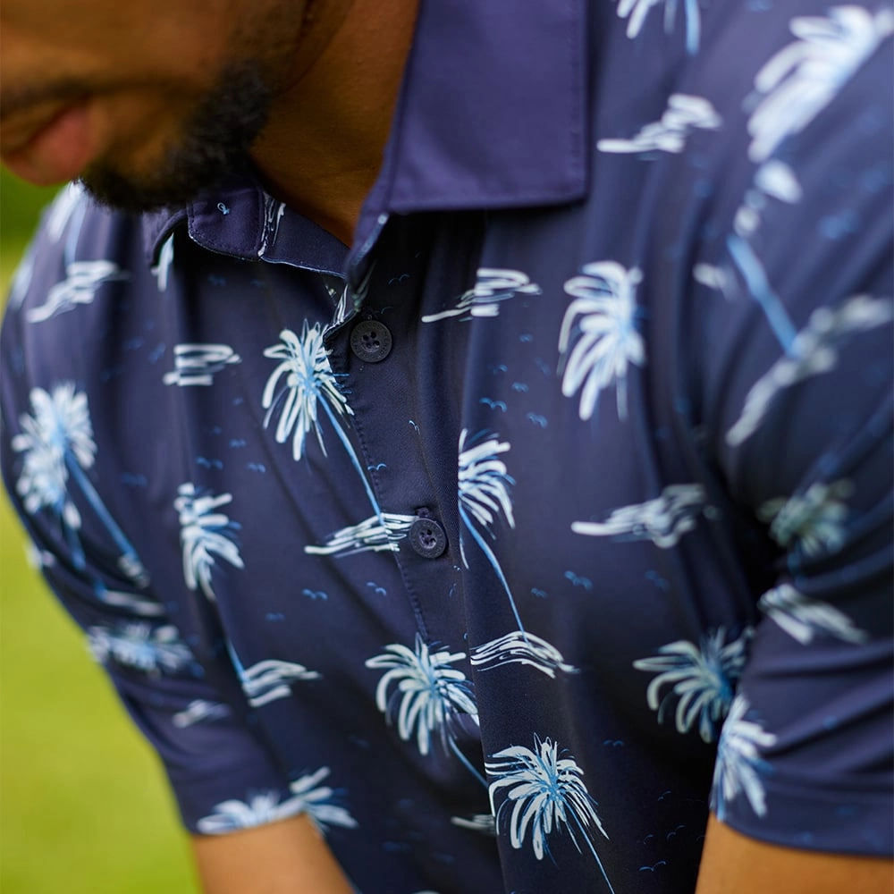 Puma MATTR Mirage Polo Shirt - Navy Blazer/Regal Blue Cozy Feeling Non Iron Fabric