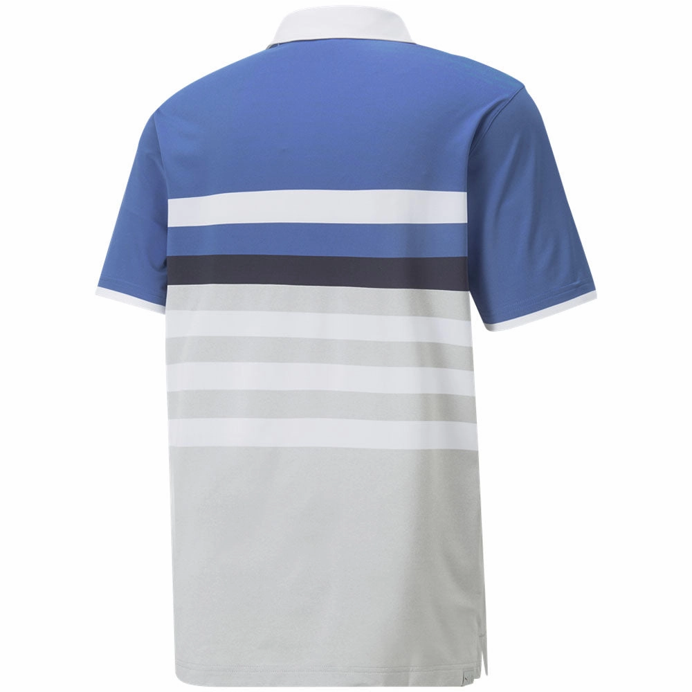 Puma MATTR One Way Polo Shirt - Bright Cobalt/Bright White Stretchable Collar Band Non-toxic
