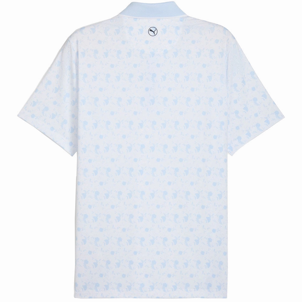 Puma MATTR Ornamental Polo Shirt - White Glow/Haute Tropic Daily Comfort