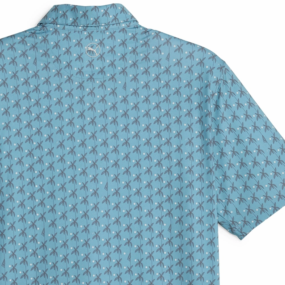 Puma MATTR Palms Polo Shirt - Bold Blue/Slate Sky Comfortable and stylish Heathered Fabric