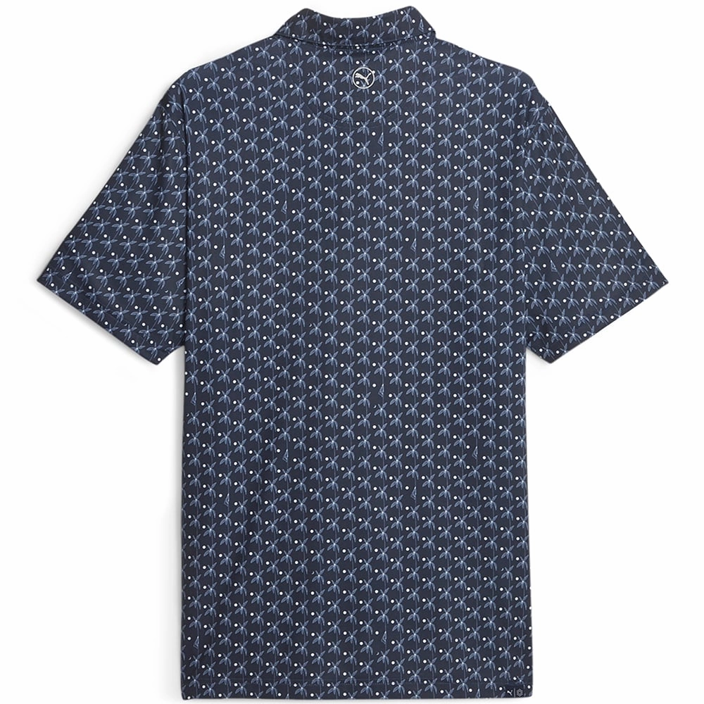 Puma MATTR Palms Polo Shirt - Navy Blazer/White Glow Sleek Layer