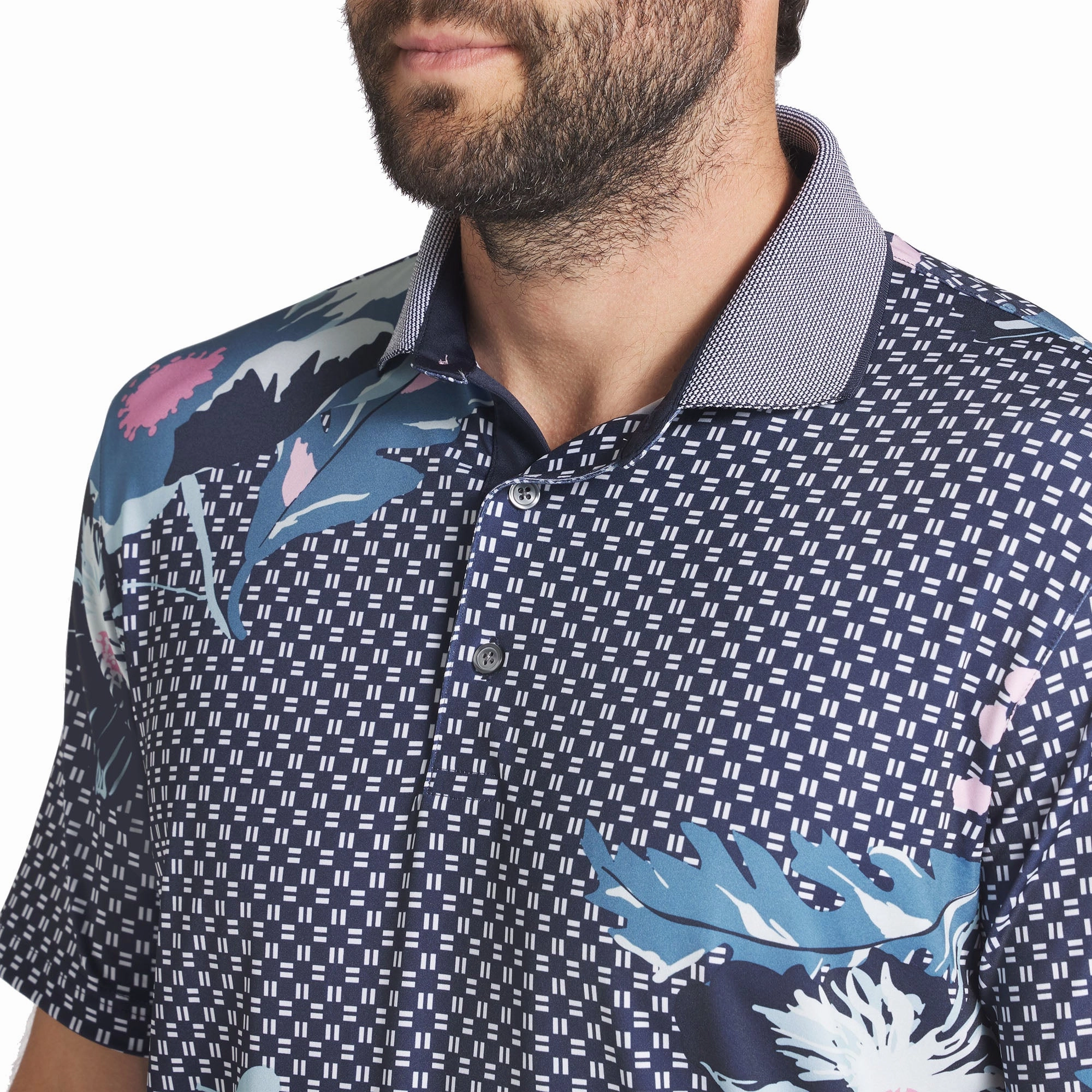 Soft Material Puma MATTR Terrance Polo Shirt - Deep Navy
