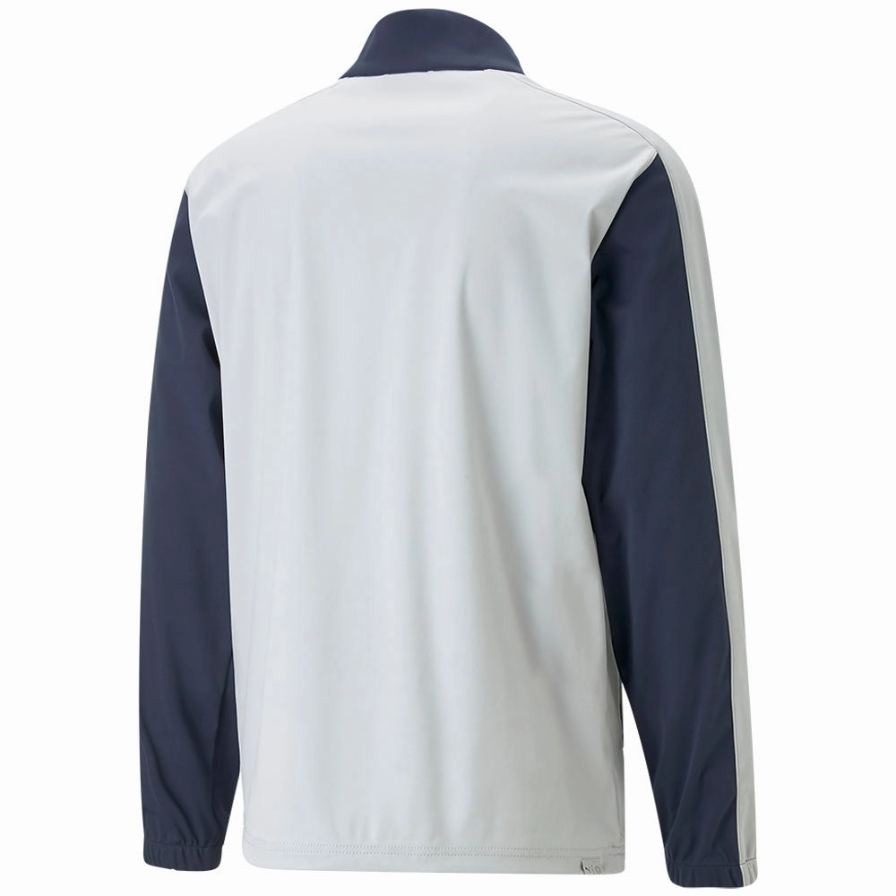 Puma Momentum Woven 1/4 Zip Pullover - Navy Blazer/High Rise patch accents Business Ready