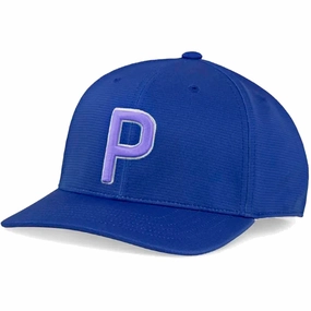 Puma P110 Snapback Cap - Blazing Blue/Lavendar Pop Bridal Look Extra Warm