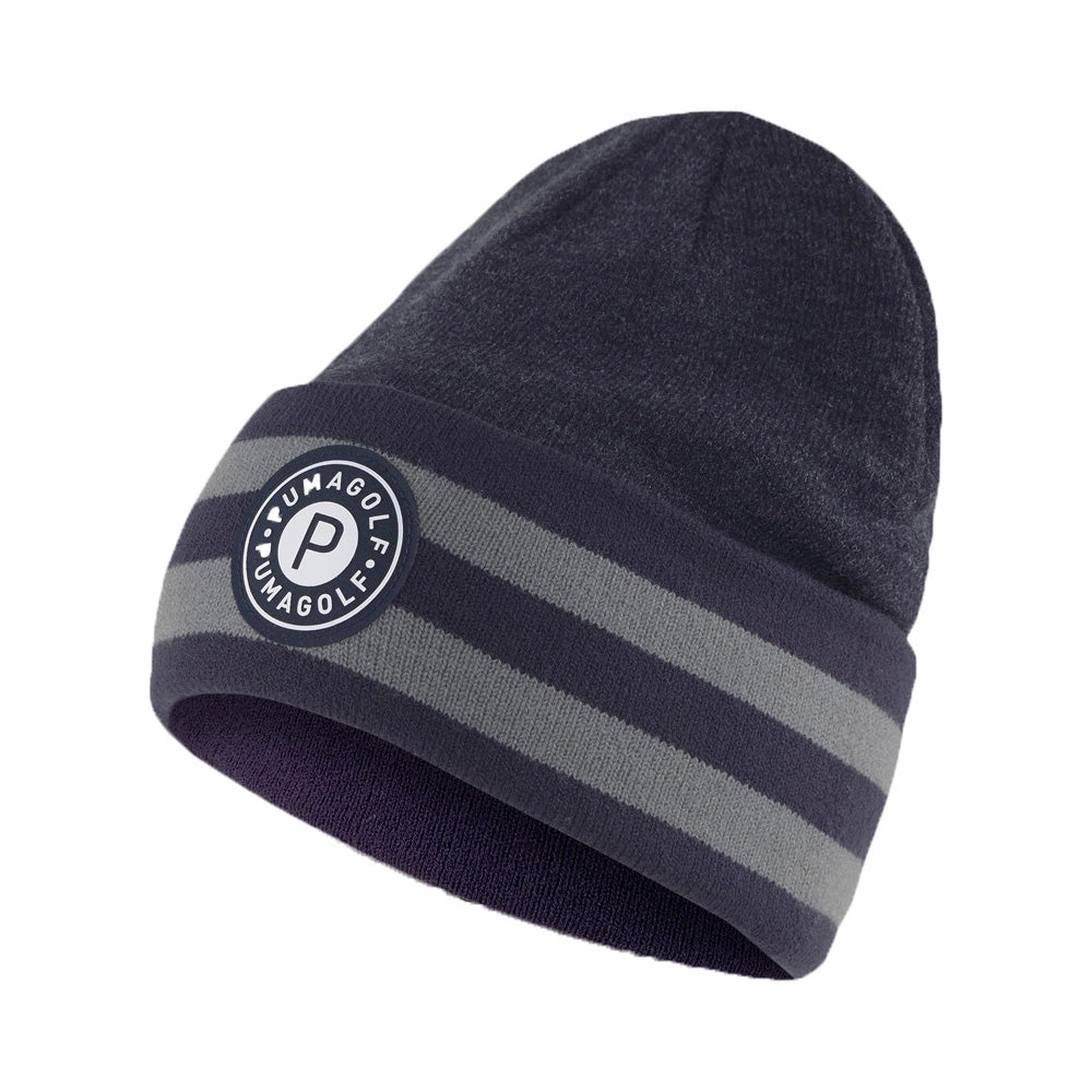 Daily Wear Simple Wear Puma P Circle Patch Beanie - Peacoat