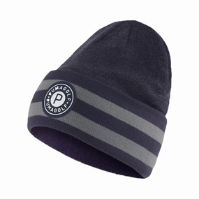 Daily Wear Simple Wear Puma P Circle Patch Beanie - Peacoat