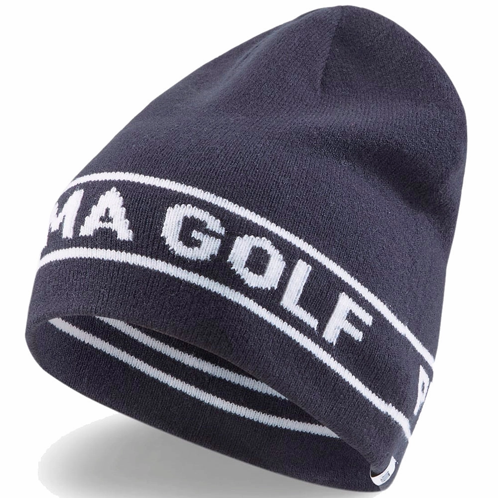 Puma Performance Beanie Hat - Navy Blazer/Bright White Outfit Finish