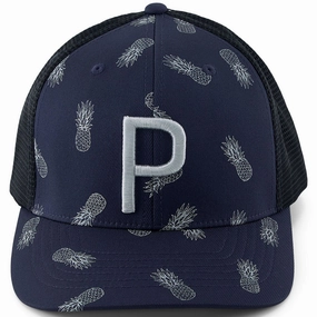 Lifestyle Ready Travel Essential Puma Pineapple Trucker P Cap - Navy Blazer/Flat Light Gray