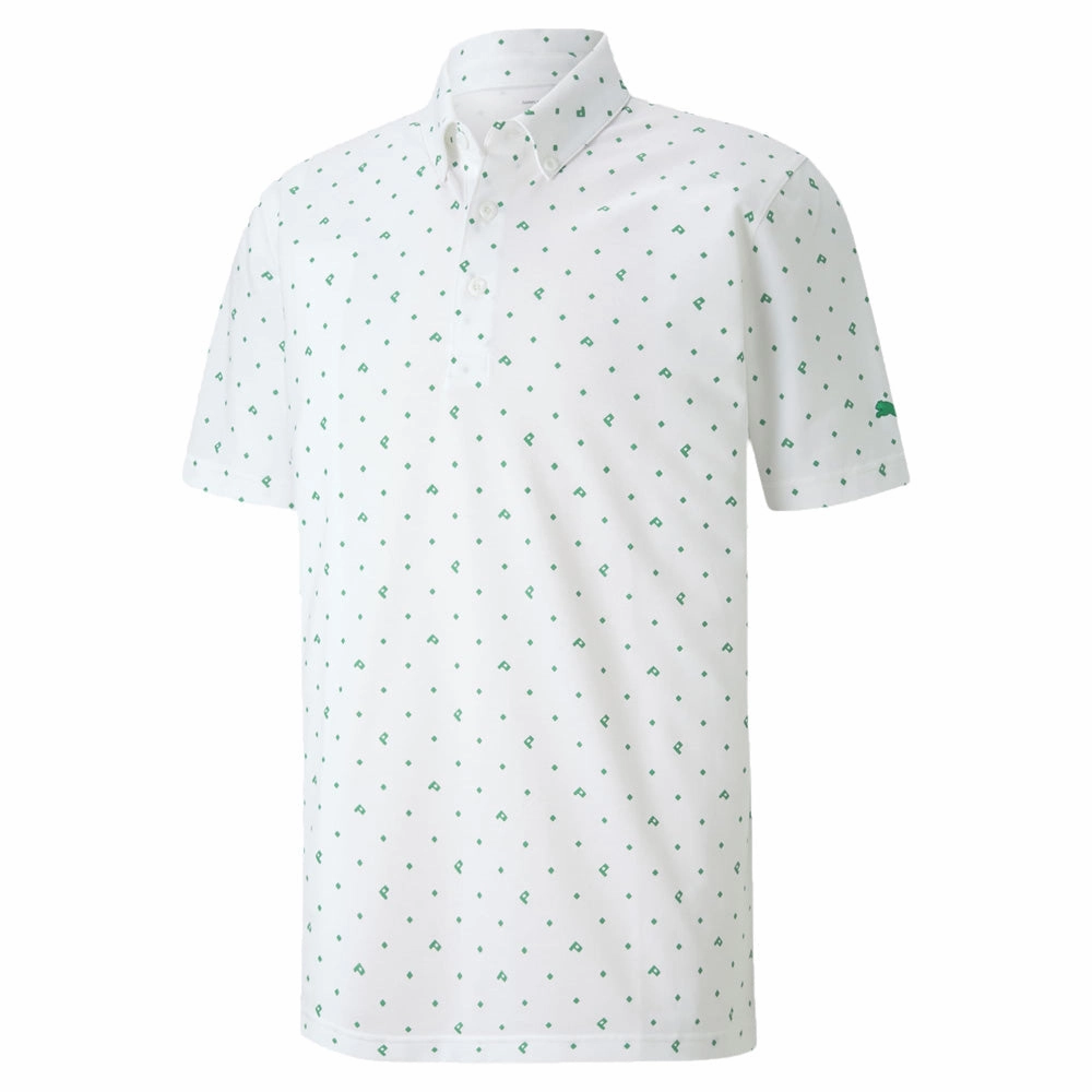 Puma Pique Polo Shirt - Amazon Green Office Attire