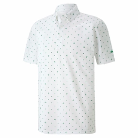 Bold Look Casual Comfort Wear Puma Pique Polo Shirt - Amazon Green