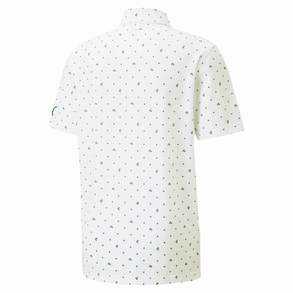 Puma Pique Polo Shirt - Amazon Green Men's masculinity Casual Comfort Fit