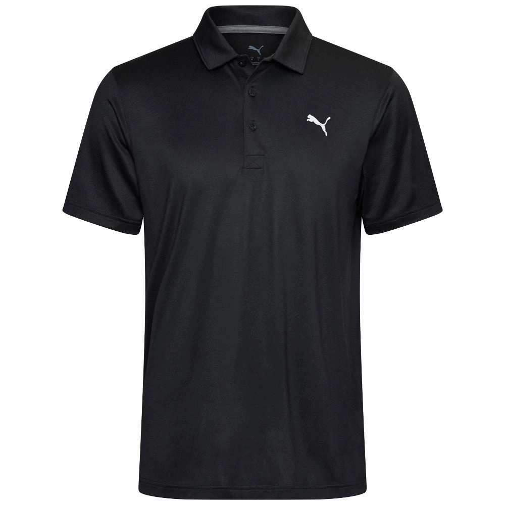 Simple and Relaxed Puma Premium Tech 3.0 Polo Shirt - Black Heather