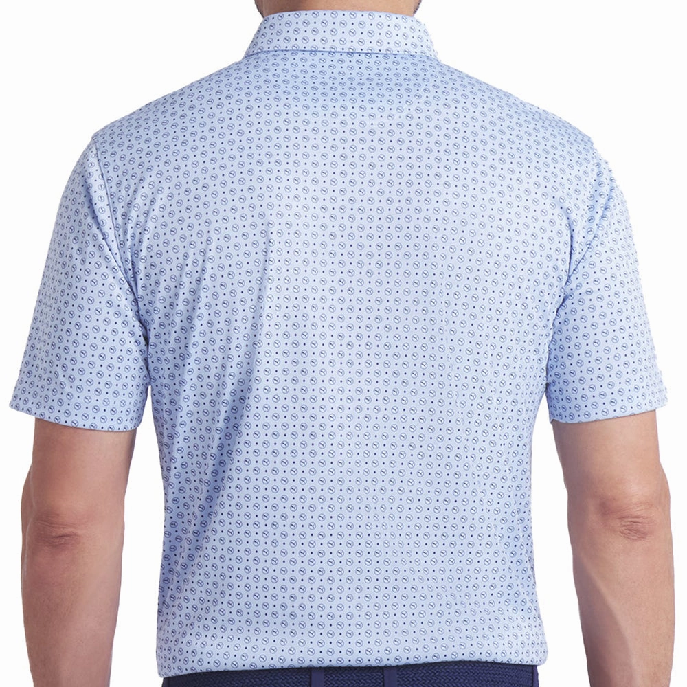 Active Trend Puma Pure 2.0 Circle Cat Polo Shirt - Haute Tropic/Deep Navy