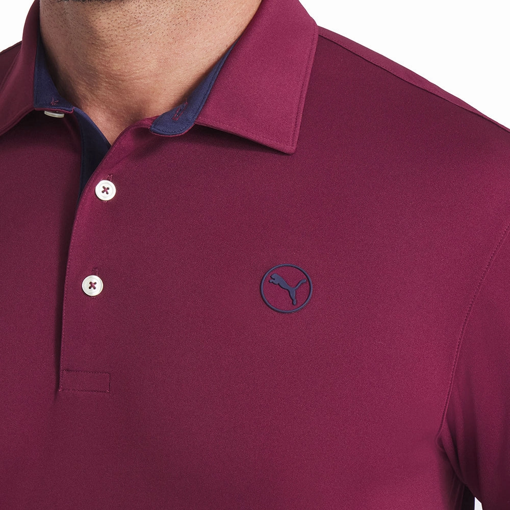 Breathable Layer Puma Pure 2.0 Polo Shirt - Ruby Shimmer