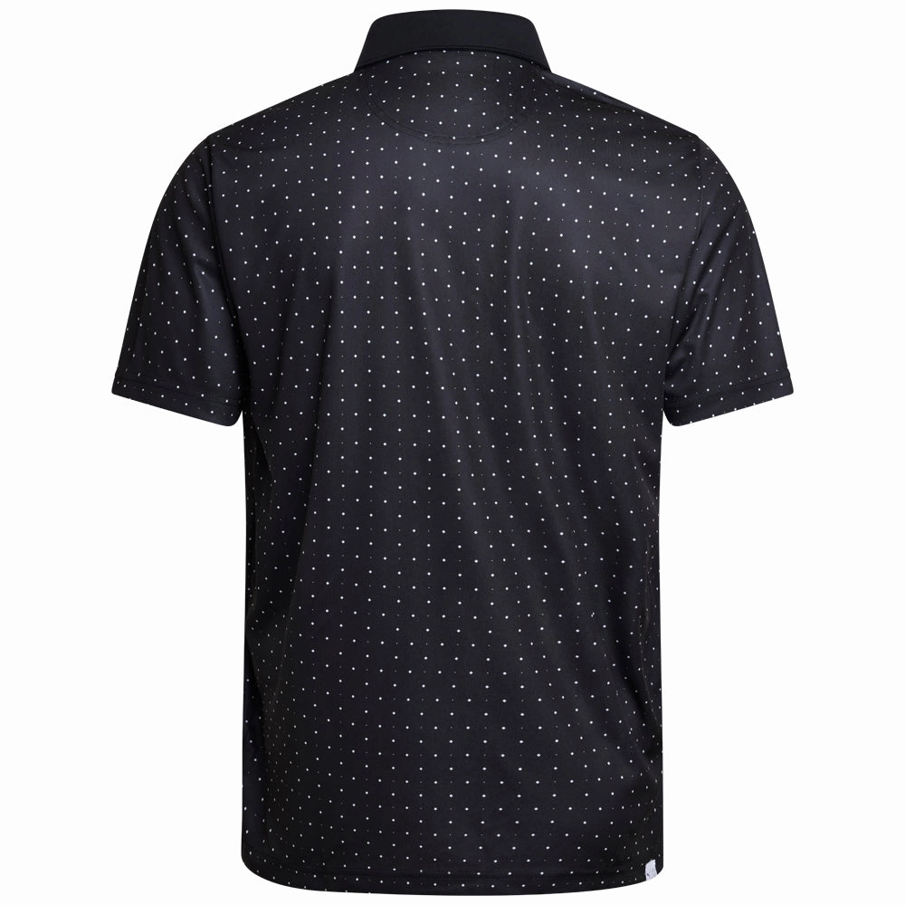 Puma Pure Geo Polo Shirt - Black/White Glow Chic Comfort Style