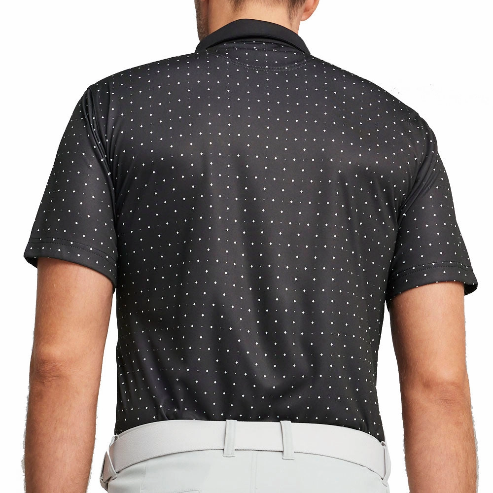 Puma Pure Geo Polo Shirt - Black/White Glow Quick Dry Material Breathable wear