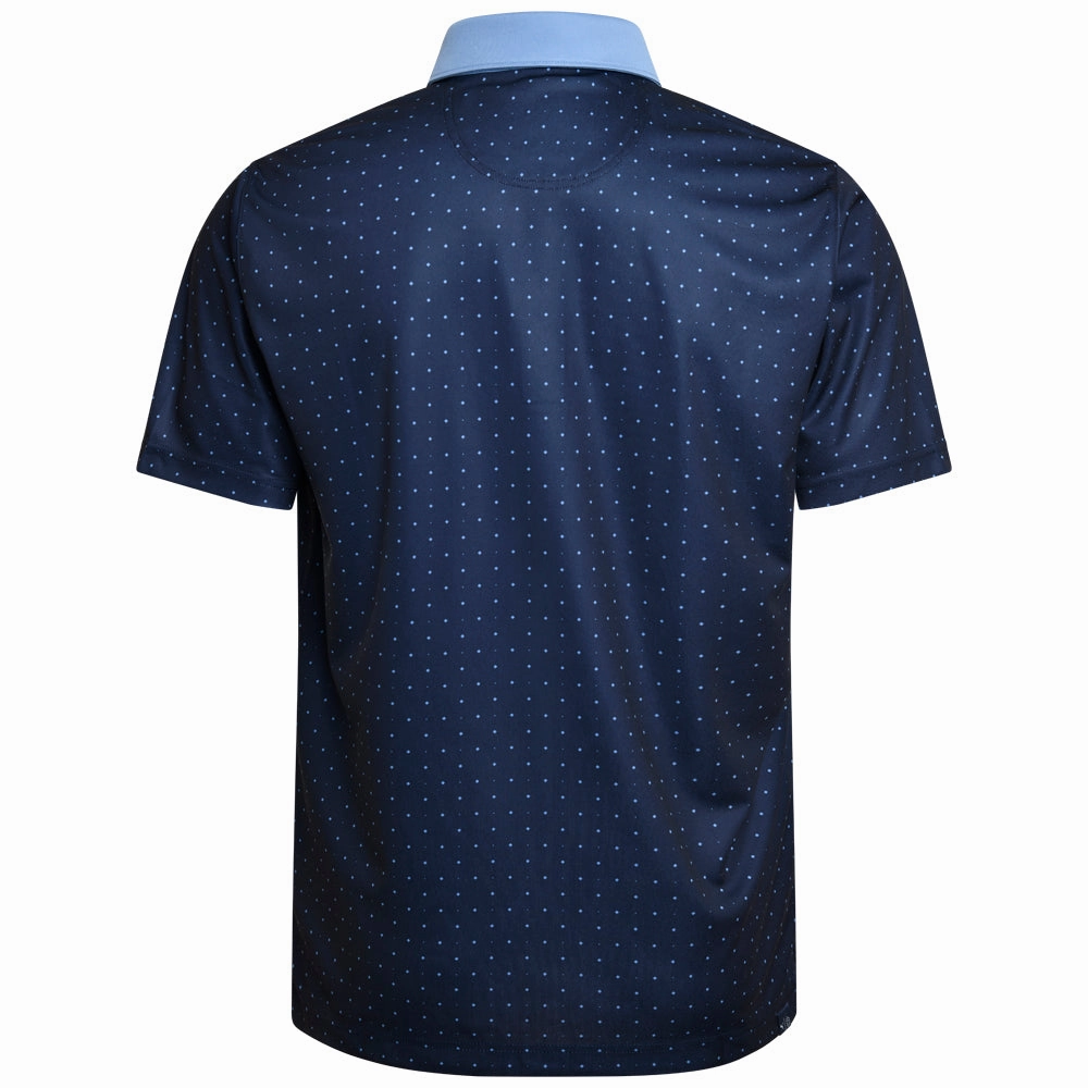 Puma Pure Geo Polo Shirt - Deep Navy/Zen Blue Perfectly Fit Minimalist Stitching
