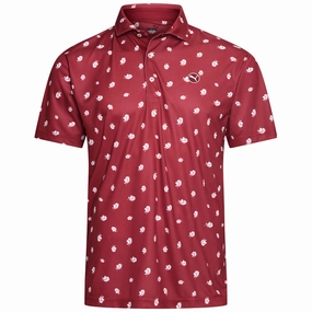 Stylish Look Soft Material Puma Pure Love Birdies Polo Shirt - Intense Red/White Glow