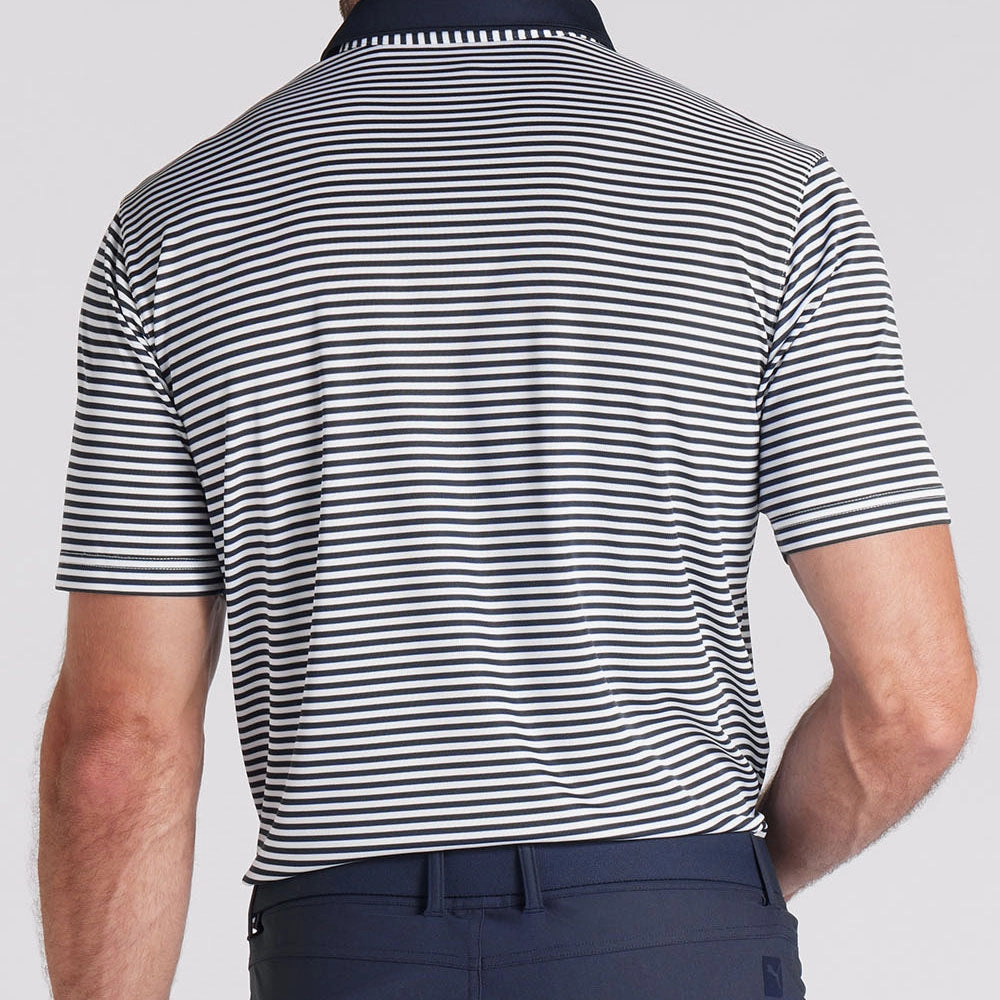 Light and Fresh Puma Pure Stripe Polo Shirt - Deep Navy/White Glow