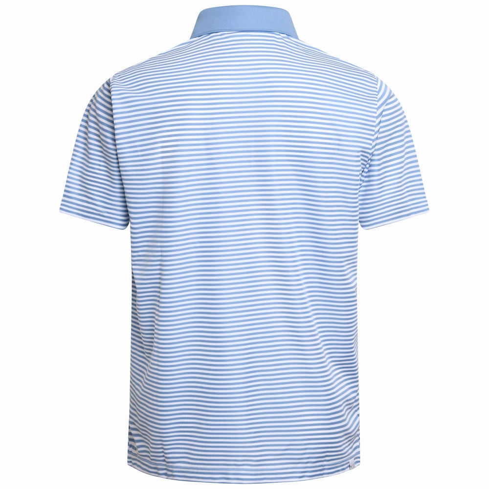 Perfect for Any Outfit SeamFreeShoulders Puma Pure Stripe Polo Shirt - Zen Blue/White Glow
