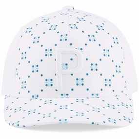 Soft Texture Quick Style Up Puma Rochester P Cap - Bright White/Tropical Aqua