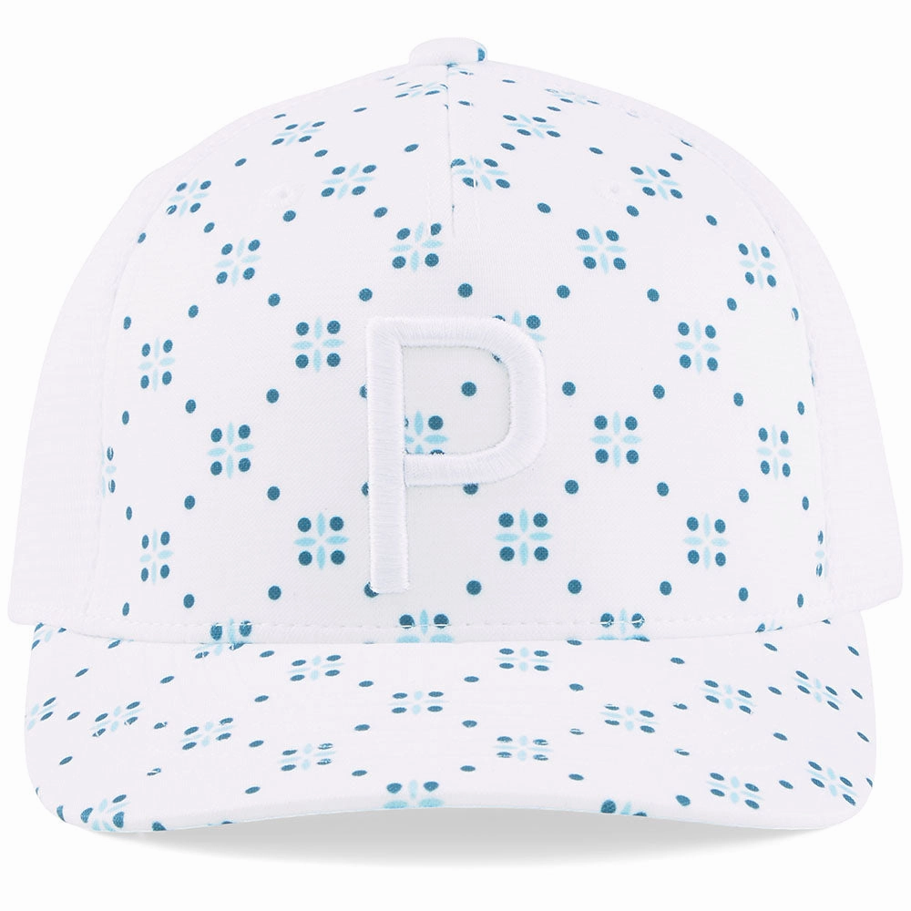 Soft Texture Quick Style Up Puma Rochester P Cap - Bright White/Tropical Aqua