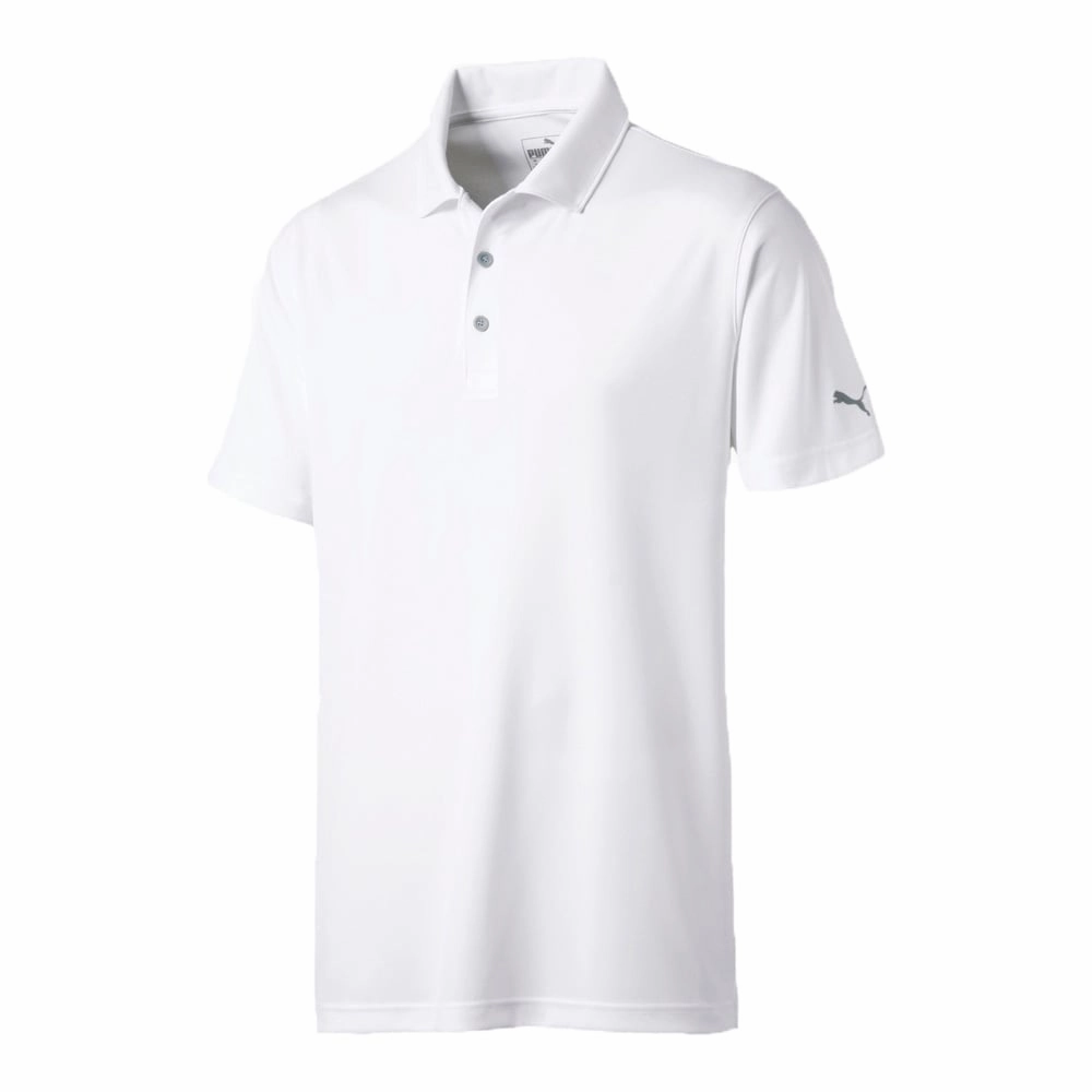 Seasonal Staple Puma Rotation Golf Polo - Bright White