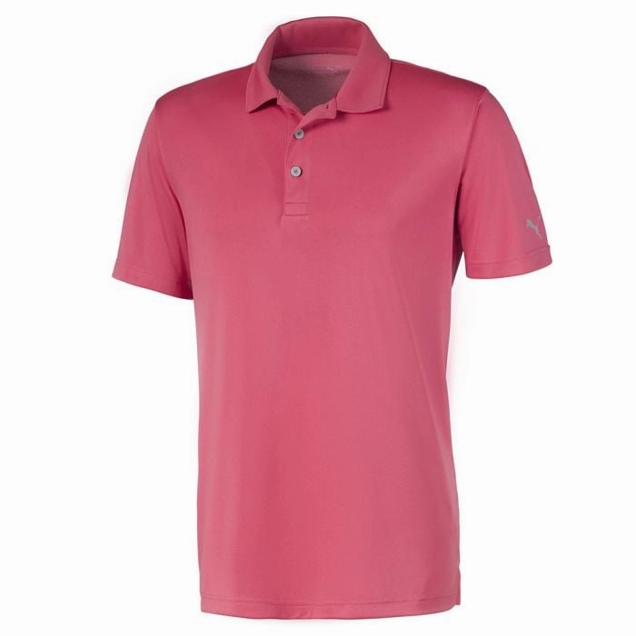 Puma Rotation Golf Polo - Rapture Red Versatile and Comfortable Abstract mystery