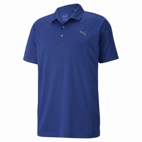 UltraLightweight Puma Rotation Polo Shirt - Mazarine Blue