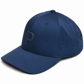 Embroidered Detail Puma Tech P Snapback Cap - Navy Blazer