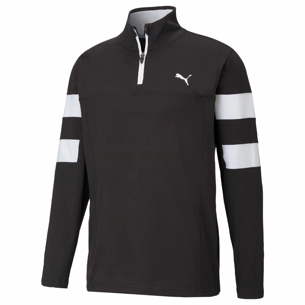 Puma Torreyana 1/4 Zip Sweater - Black couple wear
