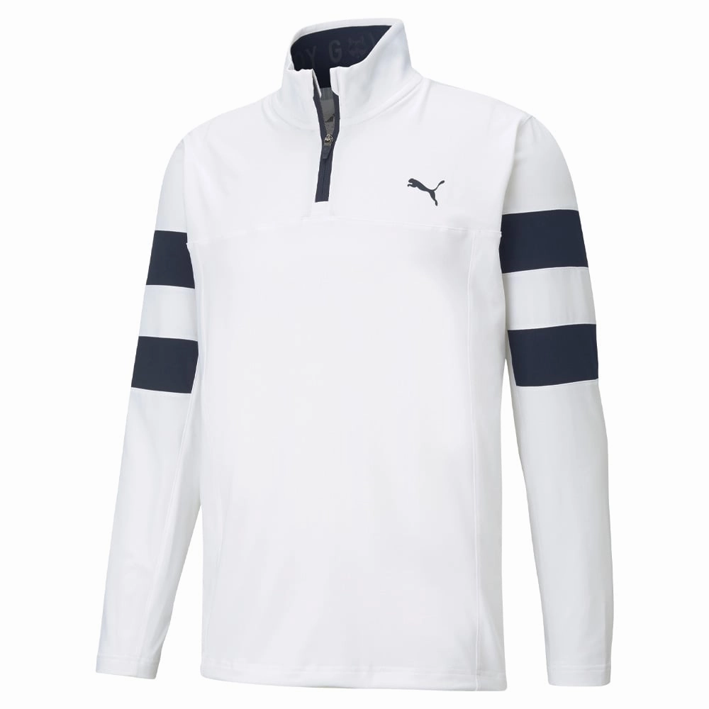 Autumn Wear Adventure Ready Puma Torreyana 1/4 Zip Sweater - White