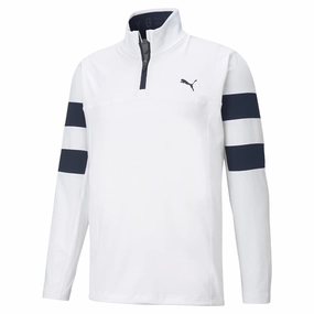 Autumn Wear Adventure Ready Puma Torreyana 1/4 Zip Sweater - White