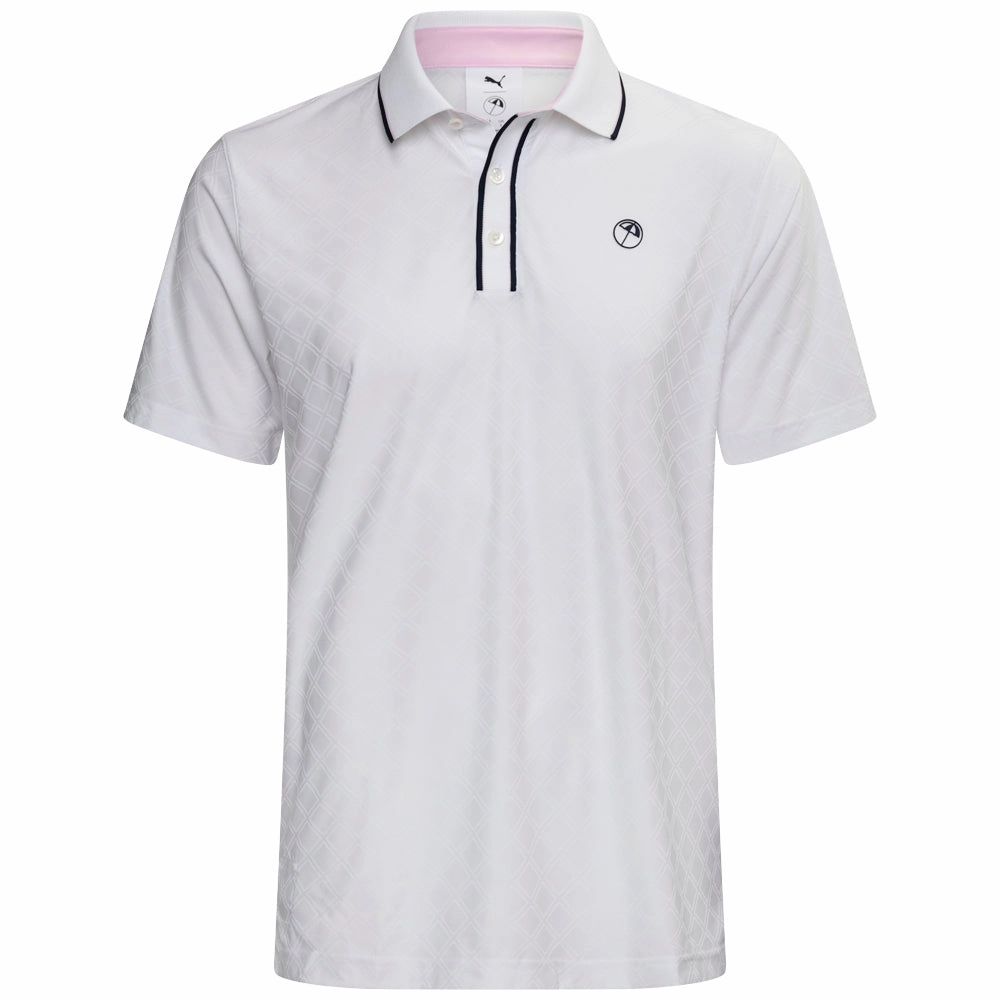 Puma X AP Tipped Jacquard Polo Shirt - White Glow Trendy Vibes Timeless Comfort Wear