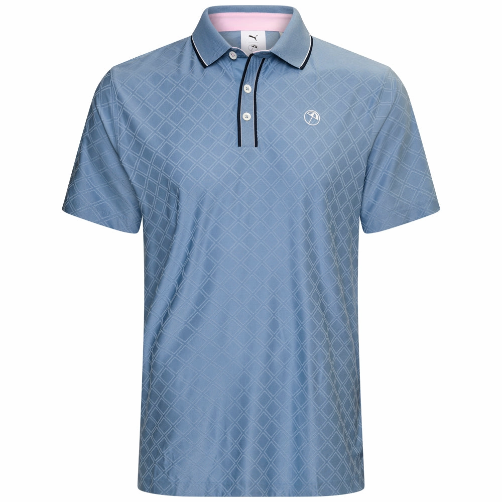 Simple Yet Cozy Puma X AP Tipped Jacquard Polo Shirt - Zen Blue