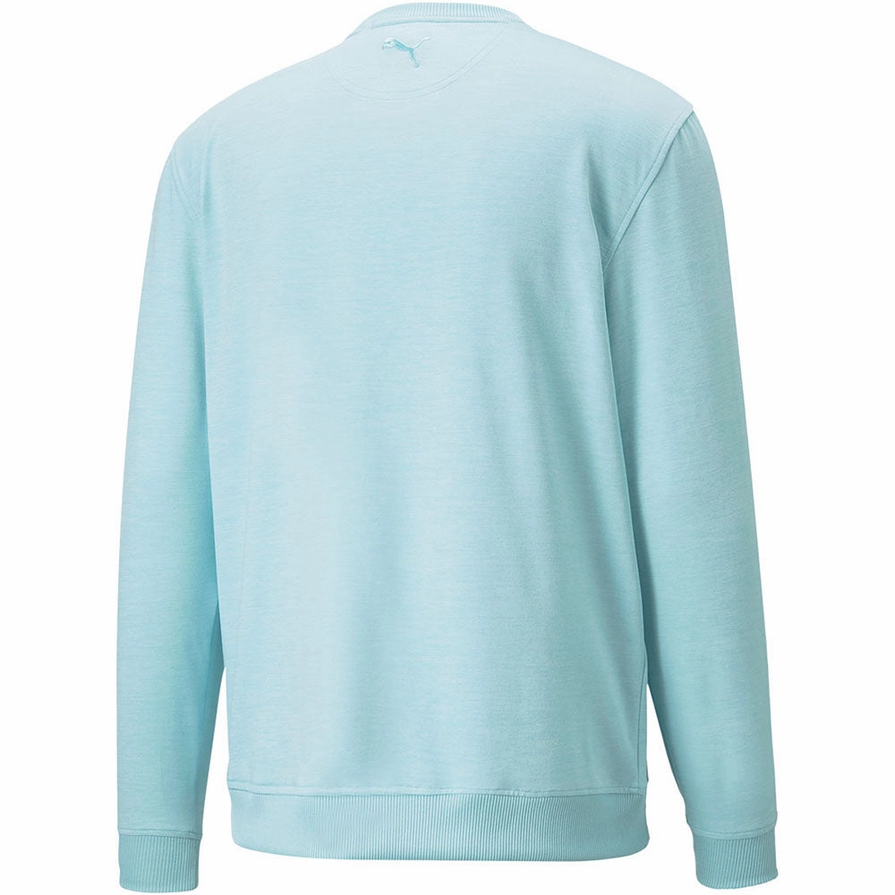 Thermal Lining Puma x Arnold Palmer Cloudspun Crewneck Sweater - Light Aqua Heather
