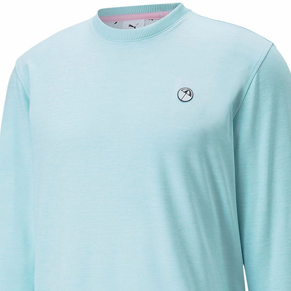 Weekend Comfort Puma x Arnold Palmer Cloudspun Crewneck Sweater - Light Aqua Heather