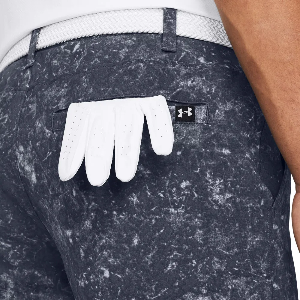 Under Armour Drive Printed Taper Shorts - Downpour Gray/Halo Gray Quick Absorption Smooth Texture