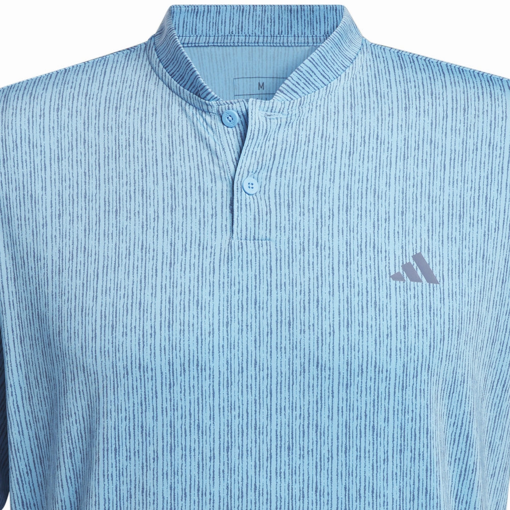 adidas Sport Stripe Polo Shirt - Semi Blue Burst/Preloved Ink Minimalist Stitching Casual Comfort Wear