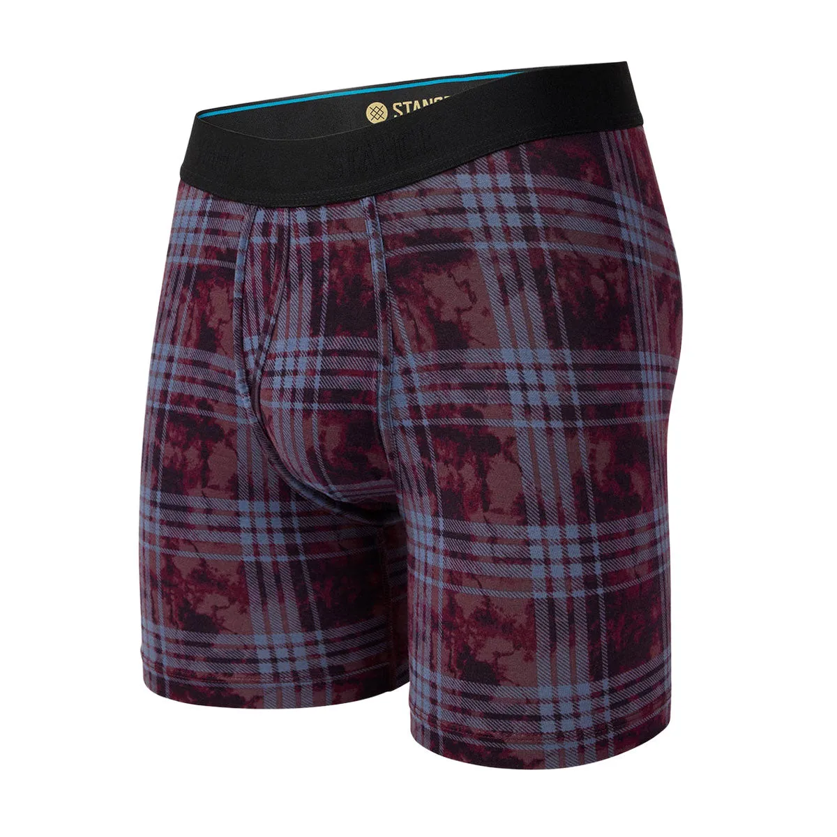 Cotton Blend Stance Mad For Plaid Boxer Brief - Fig