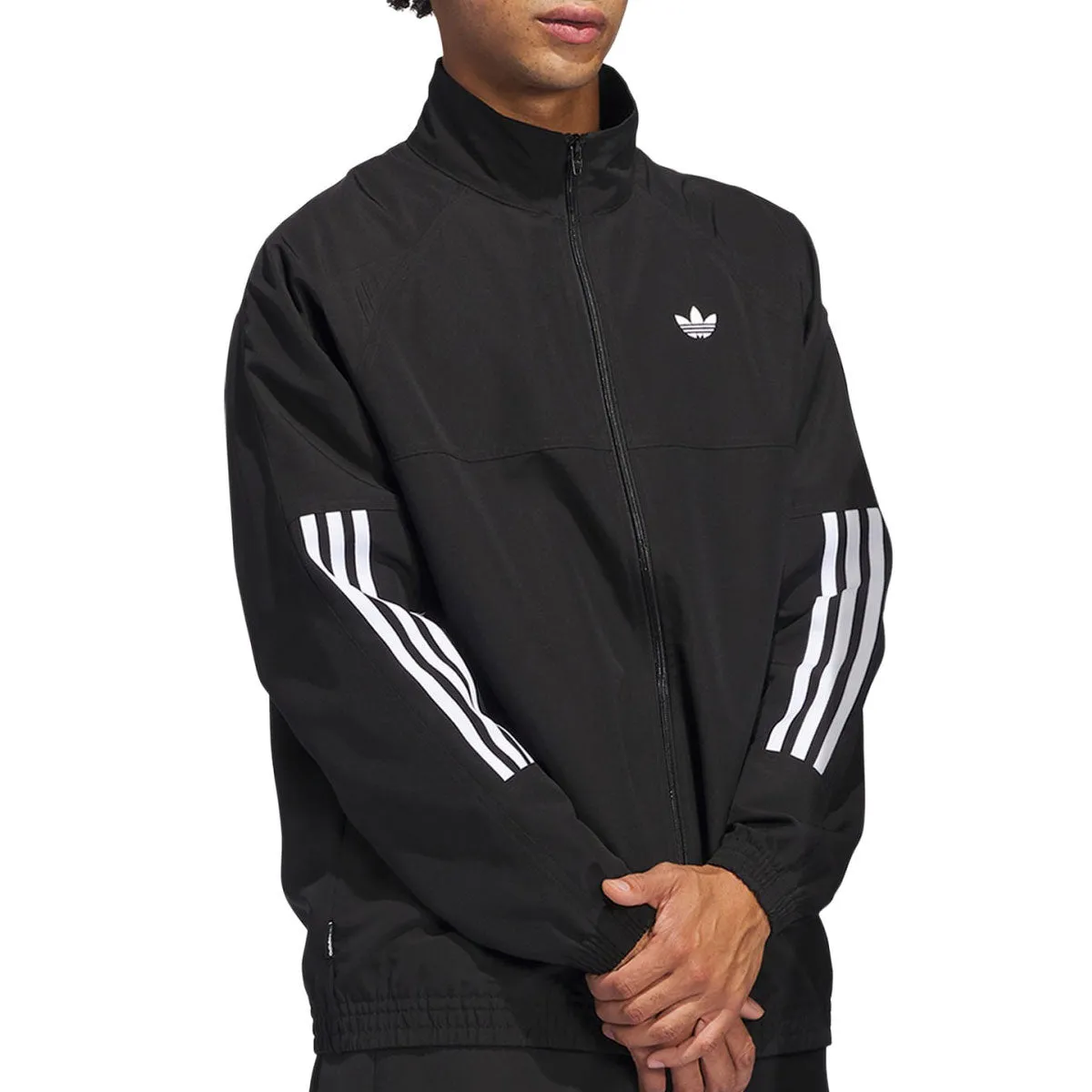 Adidas Gazelle Track Jacket - Black/White All Season Adaptability Winter Layers