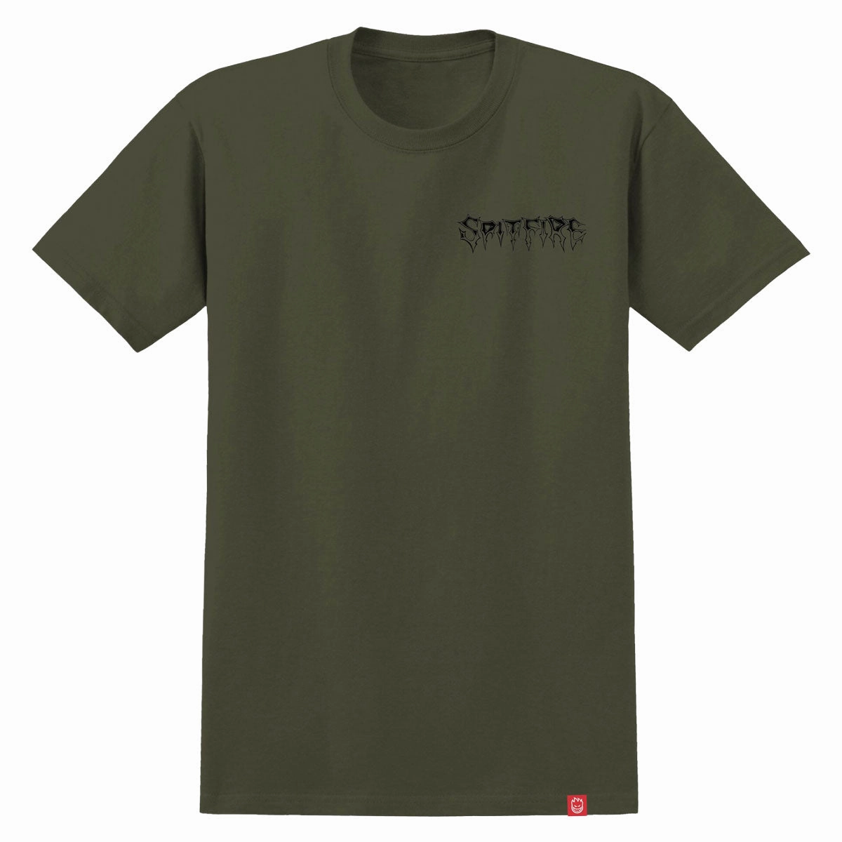 Spitfire Batwing Classic T-Shirt - Military Green/Black Regular fit normality