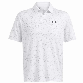 Under Armour T2G Printed Polo Shirt - White/Black Chic Fashion