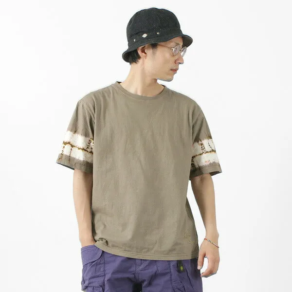 Anti Shrinkage Treatment cyber monday SLOW HANDS / Tie-Dye Sleeve T-Shirt