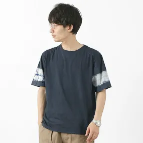 Abrasion resistant SLOW HANDS / Tie-Dye Sleeve T-Shirt