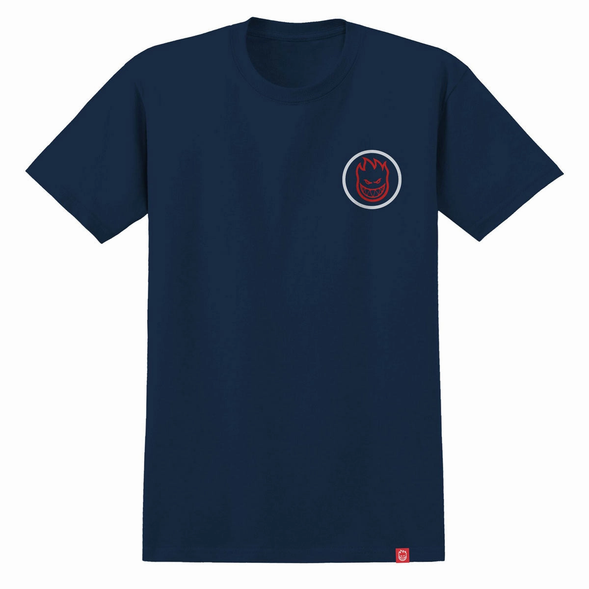 Versatile and Stylish Eco Friendly Material Spitfire Classic Swirl Overlay T-Shirt - True Navy/White/Red Prints