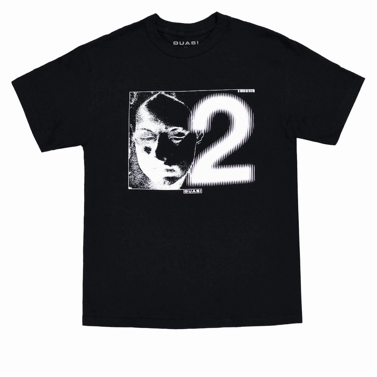 Picnic Micro Perforated Fabric Quasi Code T-Shirt - Black